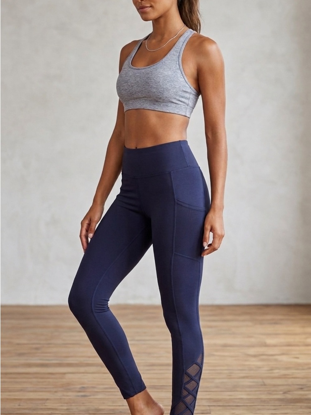 Sz M Mondetta High-Waisted Athletic Leggings
